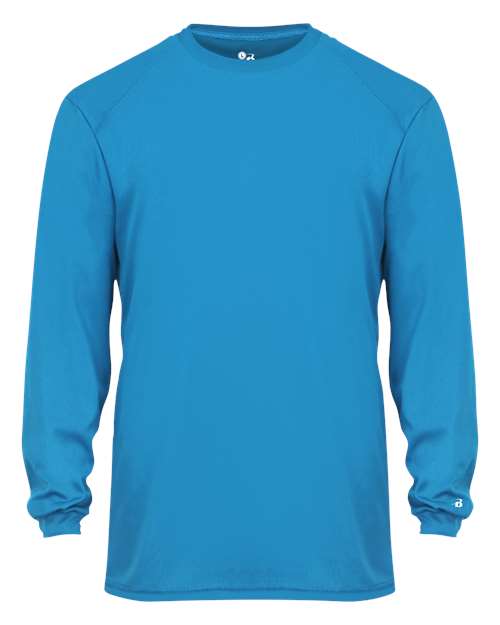 Badger Youth B-Core Long Sleeve T-Shirt - Electric Blue