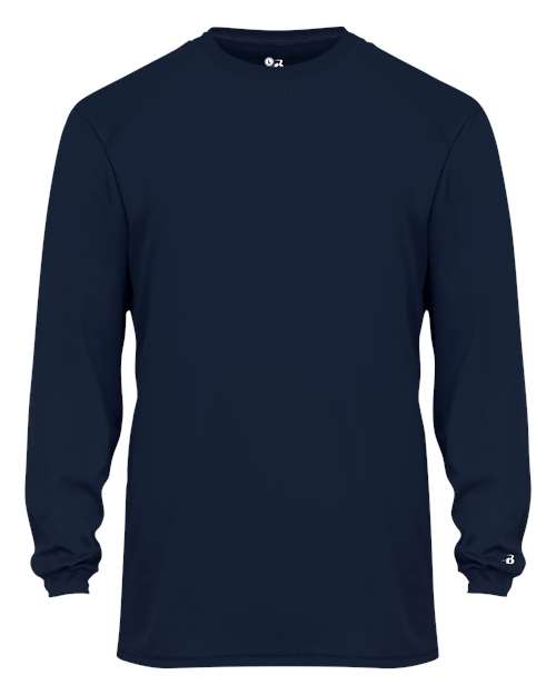 Badger Youth B-Core Long Sleeve T-Shirt - Navy