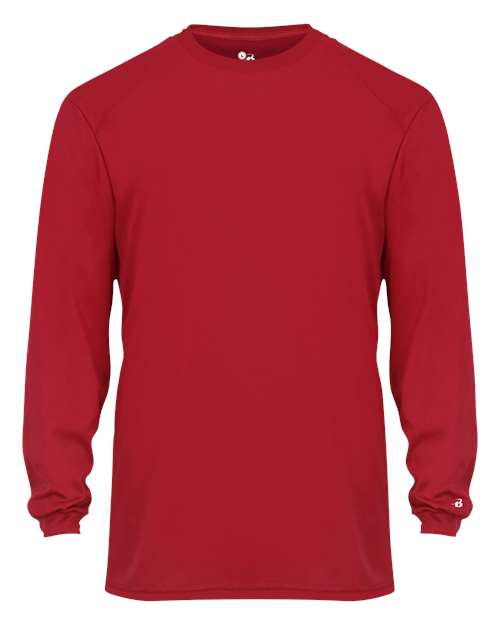 Badger Youth B-Core Long Sleeve T-Shirt - Red