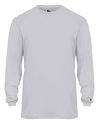 Badger Youth B-Core Long Sleeve T-Shirt - Silver