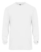 Badger Youth B-Core Long Sleeve T-Shirt - White