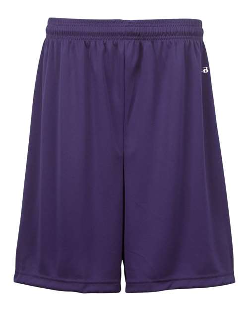 Badger Youth B-Dry 6" Shorts - Purple