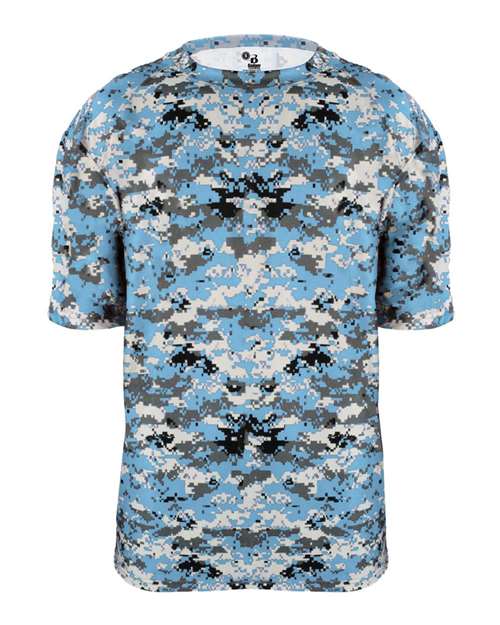 Badger Men's Digital Camo T-Shirt - Columbia Blue Digital