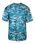 Badger Men's Digital Camo T-Shirt - Electric Blue Digital