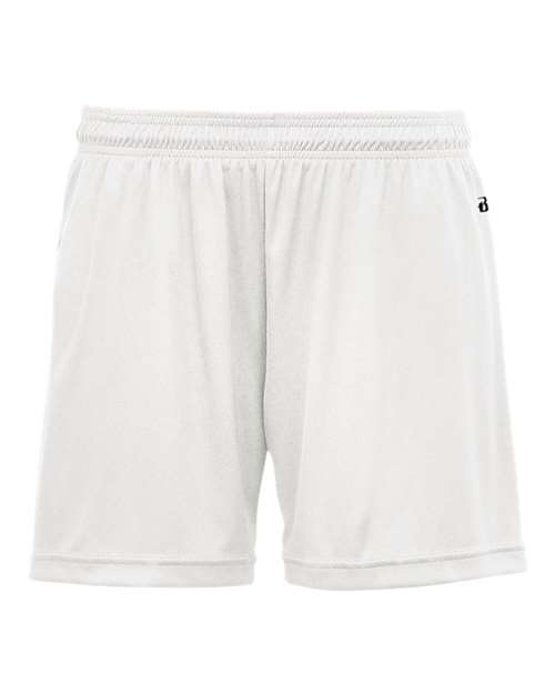 Badger Girls' B-Core Shorts - White