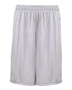 Badger Youth B-Core Pocketed Shorts - Silver