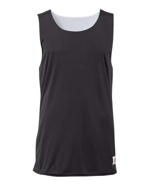 Badger Youth B-Core Reversible Tank Top - Black/ White