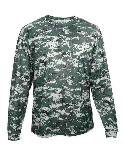 Badger Men's Digital Camo Long Sleeve T-Shirt (Part 1 of 2) - Forest Digital