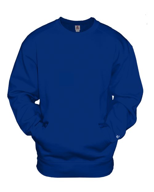 Badger Unisex Pocket Crewneck Sweatshirt - Royal