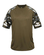 Badger Youth Camo Sport T-Shirt - OD Green/ OD Green Camo