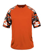 Badger Youth Camo Sport T-Shirt - Burnt Orange/ Burnt Orange Camo