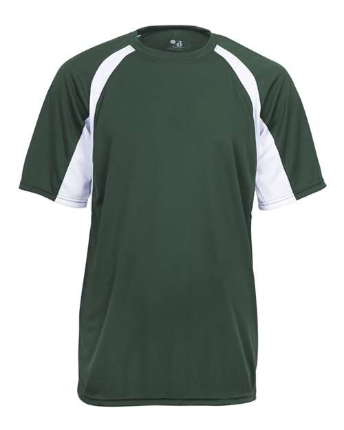 Badger Youth B-Core Hook T-Shirt - Forest/ White