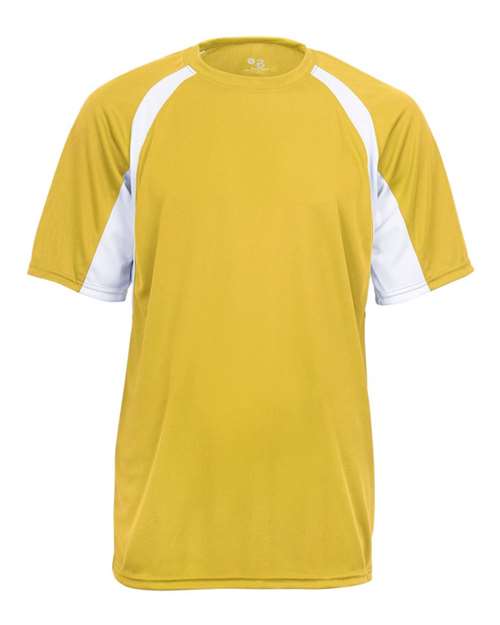 Badger Youth B-Core Hook T-Shirt - Gold/ White