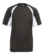 Badger Youth B-Core Hook T-Shirt - Graphite/ White
