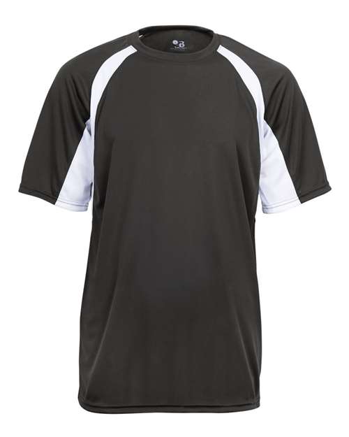 Badger Youth B-Core Hook T-Shirt - Graphite/ White