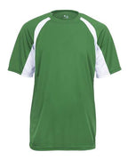 Badger Youth B-Core Hook T-Shirt - Kelly/ White
