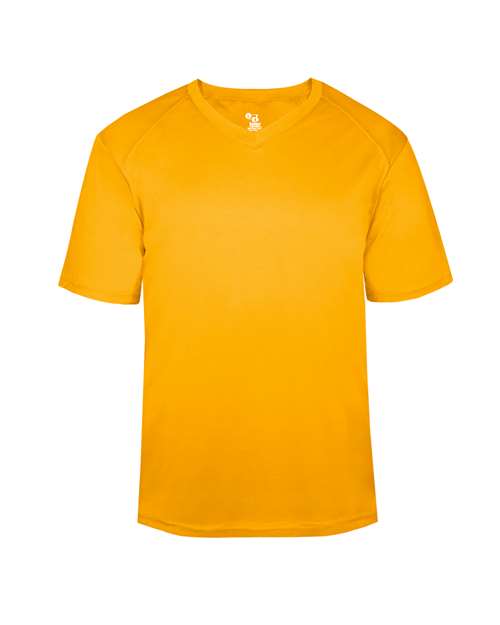 Badger Youth B-Core V-Neck T-Shirt - Gold