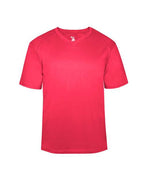 Badger Youth B-Core V-Neck T-Shirt - Hot Coral