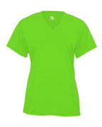 Badger Youth B-Core V-Neck T-Shirt - Lime