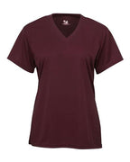 Badger Youth B-Core V-Neck T-Shirt - Maroon