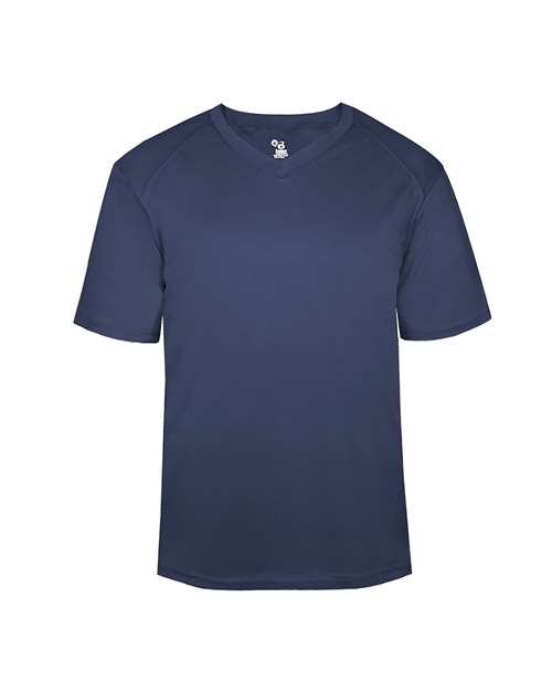 Badger Youth B-Core V-Neck T-Shirt - Navy