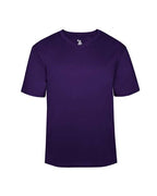 Badger Youth B-Core V-Neck T-Shirt - Purple