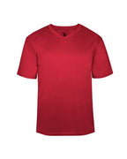 Badger Youth B-Core V-Neck T-Shirt - Red