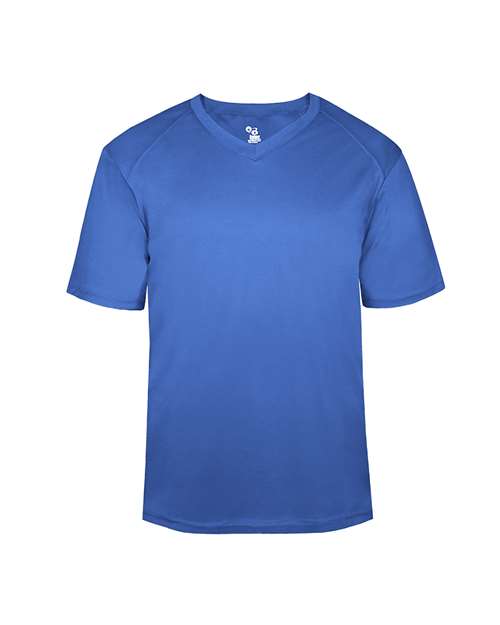 Badger Youth B-Core V-Neck T-Shirt - Royal