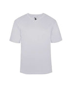 Badger Youth B-Core V-Neck T-Shirt - Silver