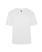 Badger Youth B-Core V-Neck T-Shirt - White