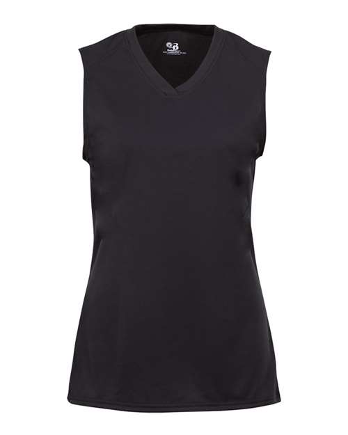 Badger Girls' B-Core Sleeveless T-Shirt - Black