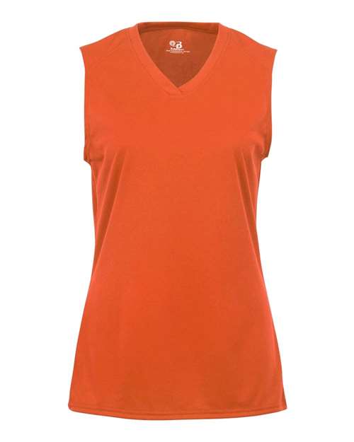 Badger Girls' B-Core Sleeveless T-Shirt - Burnt Orange