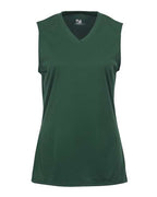 Badger Girls' B-Core Sleeveless T-Shirt - Forest