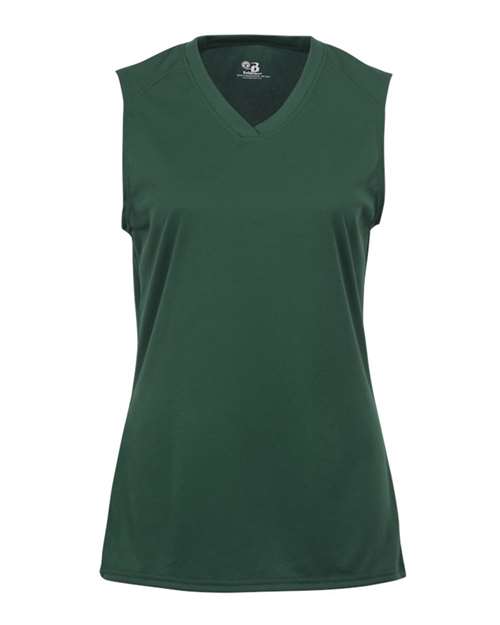 Badger Girls' B-Core Sleeveless T-Shirt - Forest