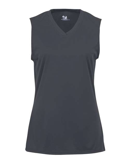 Badger Girls' B-Core Sleeveless T-Shirt - Graphite