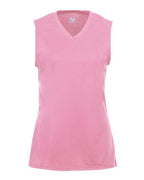 Badger Girls' B-Core Sleeveless T-Shirt - Pink