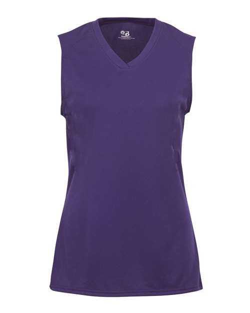 Badger Girls' B-Core Sleeveless T-Shirt - Purple