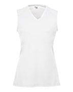 Badger Girls' B-Core Sleeveless T-Shirt - White