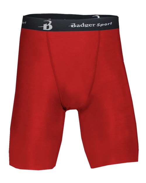 Badger Men's Pro-Compression Shorts - Red