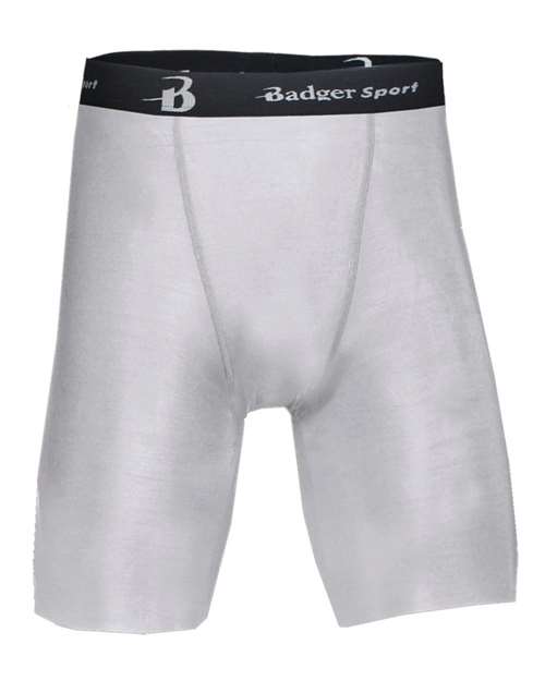 Badger Men's Pro-Compression Shorts - Silver