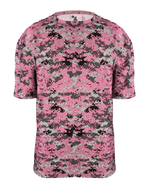Badger Youth Digital Camo T-Shirt (Part 1 of 2) - Pink Digital