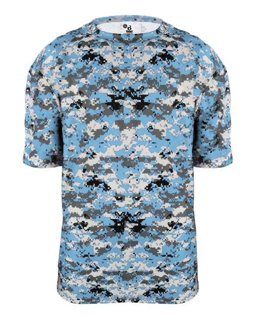 Badger Youth Digital Camo T-Shirt (Part 1 of 2) - Columbia Blue Digital
