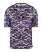Badger Youth Digital Camo T-Shirt (Part 1 of 2) - Purple Digital