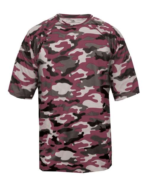 Badger Youth Camo T-Shirt - Maroon