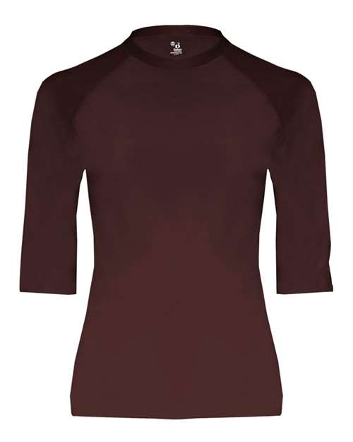 Badger Men's Pro-Compression Half Sleeve T-Shirt - Maroon