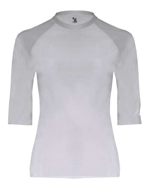 Badger Men's Pro-Compression Half Sleeve T-Shirt - Silver