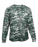 Badger Youth Digital Camo Long Sleeve T-Shirt - Forest Digital