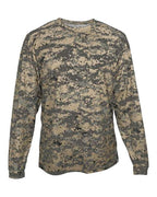 Badger Youth Digital Camo Long Sleeve T-Shirt - Sand Digital