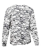 Badger Youth Digital Camo Long Sleeve T-Shirt - White Digital