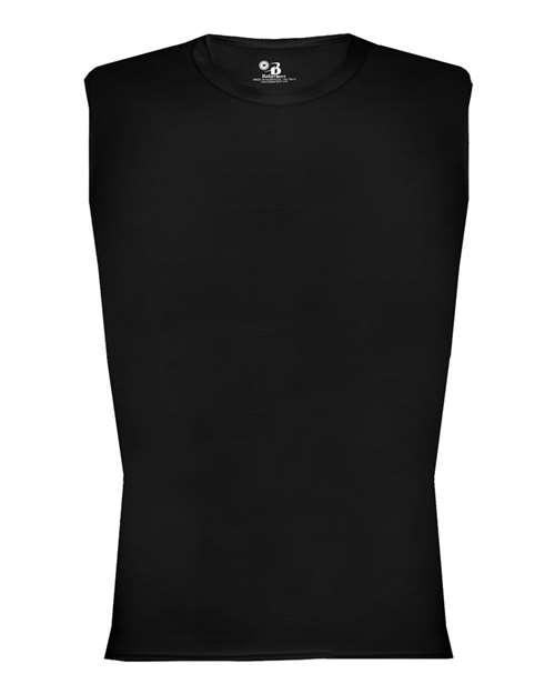 Badger Men's Pro-Compression Sleeveless T-Shirt - Black